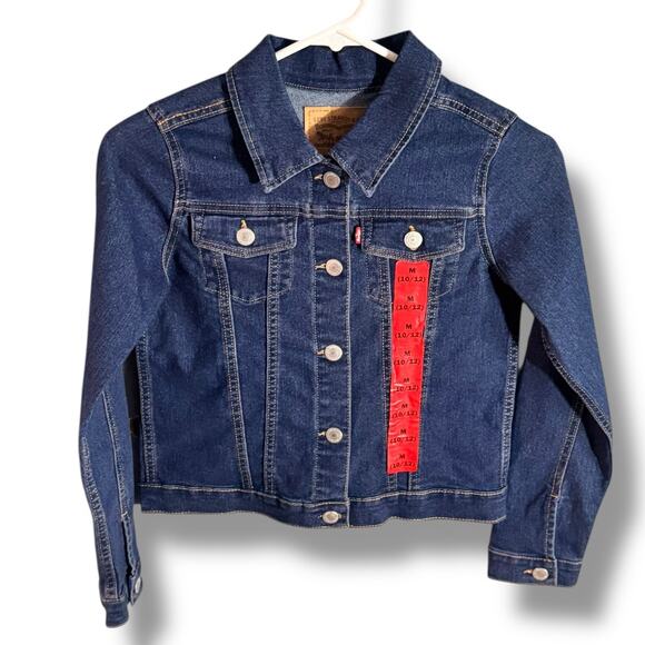 29. LEVI’S | NWT SIZE 10/12 Girls Jean JACKET ONLY - Picture 1 of 4